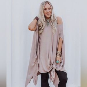 NWT - Three Bird Nest - The Wren Tunic - One Size - Mocha